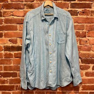Tommy Bahama 100% Linen Button Up Shirt Men's Size XL